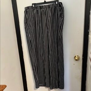 Black and White Striped Women’s Pants